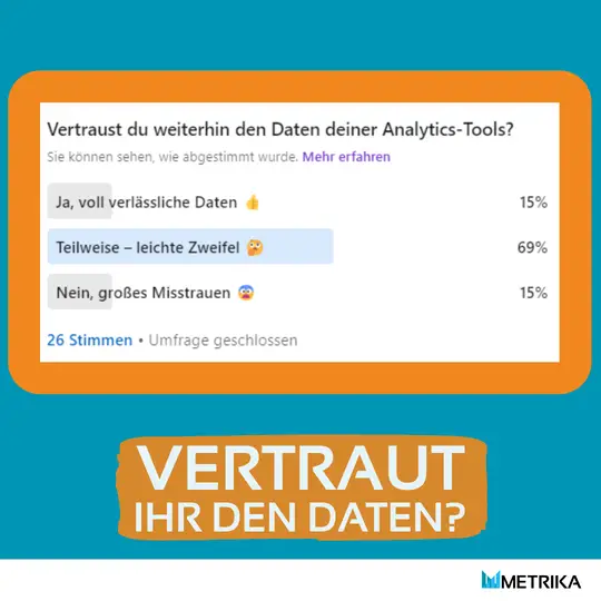Ergebnis zur Umfrage “Vertrauen in Daten”